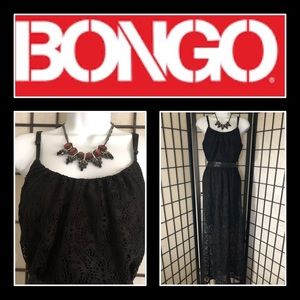 EUC Bongo Brand Black Lace Overlay Dress❤️